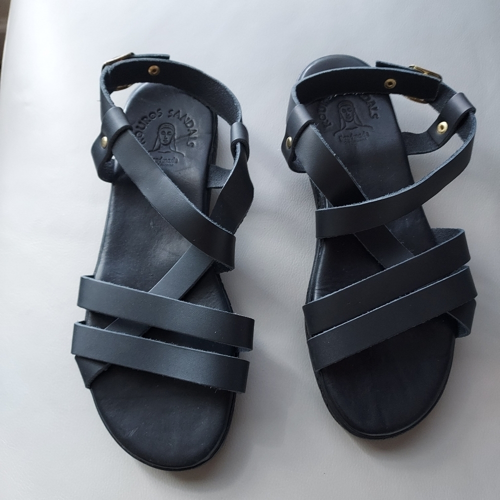 Kouros Sandals Handmade Ancient Greek Leather Sandals Sz-40/9